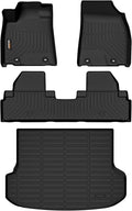 Binmotor-All Weather Floor Mats Cargo Liner Set for 2010-2015 RX / RX350 / RX450h,2 Rows Floor Mats with Cargo Mat Set,TPE Rubber Liners for RX Accessories-Black