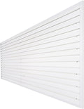 Slatwall Panels 4x8 ft Garage Wall Storage System, PVC Slat Wall Paneling Garage Organizers and Storage Utility Rack Heavy Duty, Garage Slatwall for Tool Organization Peg Board (White)
