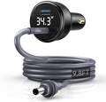 EDUP Starlink Mini Car Adapter DC Power Cable & Starlink Cigarette Lighter Adapter with Digital Display, Waterproof Car Charging Cable,USB A 35W & USB C 65W Ports for Star Link Mini (3M/ 9.8FT)