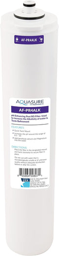 Aquasure Premier Stage 4 Alkaline Remineralizing Filter Quick Twist Replacement Cartridge AF-PR4ALK for AS-PR75/AS-PR100 4-Stage Reverse Osmosis Water Filter System | Restore Minerals, pH+ Balance