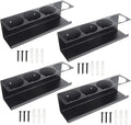 RealPlus Aerosol Spray Can Holder Rack Organizer, 4 Can Spray Bottle Holder Heavy-Duty Steel Wall Mounted for Garage and Workspace, Pack of 4