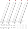 Linkstyle 4PCS 12V Interior LED Light Bar, 108 LEDs Light Strip Lights with Switch for Car Truck Camper Van RV, White
