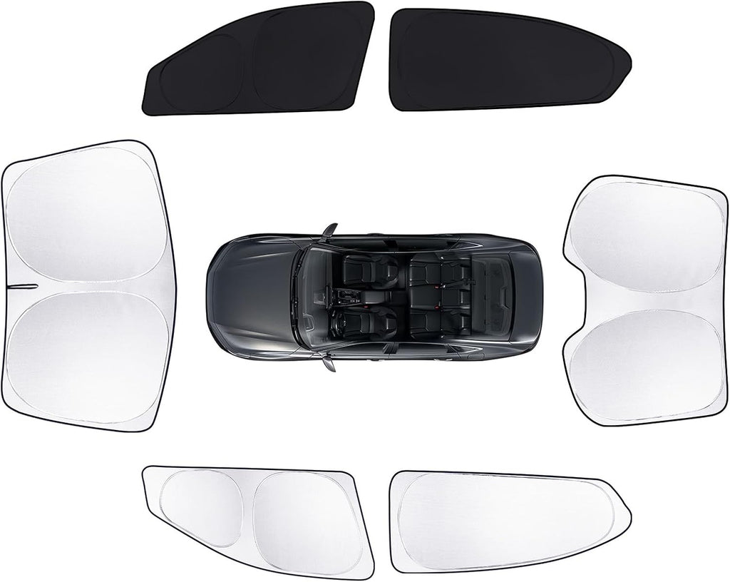 6pcs Car Window Shades for Honda Accord 2013-2017 Accessories,Windshield Side Rear Full Sunshade,Sun Visor UV Blocking, Privacy Protection and Blackout for Camping Outdoor