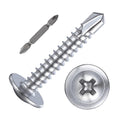 Wensilon（200pcs）#8×1”for Sheet Metal Self-Tapping Screws 410 Stainless Steel Truss Head High-Strength Quick Tapping Screws