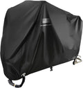 NEVERLAND Motorcycle Cover Waterproof Outdoor - Black Heavy Duty Scooter Cover, Motorbike Cover with Refletive Logo, Lock-Hole, Bandage, Storage Bag-Protect Against Dust, Debris, Rain (XXXL)