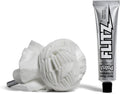 Flitz Buff Ball w/ 1.76oz Metal Polish Paste - 3in Drill Buffer Polisher Attachment for Any 3/8in Drill - Self-Cooling, Washable Polishing Ball to Buff, Shine, & Protect All Metals, Plastics (1 Pack)