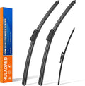 HULADAED® 24'' 20'' 15'' Windshield Wipers Replacement for Land Rover Range Rover 2023 2022 2021 2020 2019 2018 2017,Silicone Front Rear Wiper blades for MY Car-All Weather & Quiet(3 PACK)
