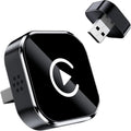 Wireless CarPlay Adapter for iPhone, 2025 Upgraded Wired to Wireless for Apple CarPlay, Mini USB Design Car Play Adapter with Type-C Extension, Plug and Play, Stable Connection & No Latency