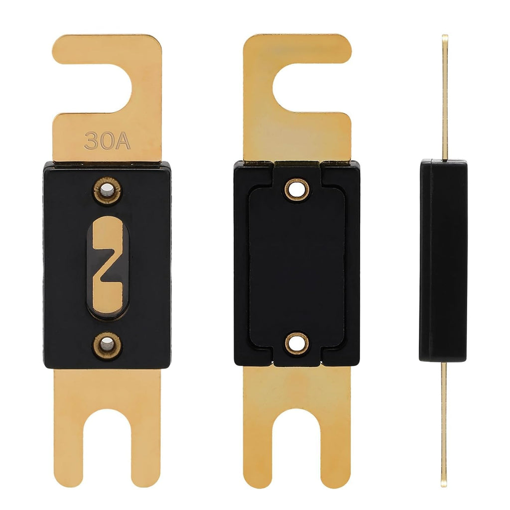 30A ANL Fuse 30 Amp Inline Blade Fuses 32V for Car Audio Inverter Automotive Stereo (Pack of 3 pcs)