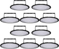 Viugreum 10 Pack 500W UFO LED High Bay Light, 50000LM 6500K Daylight White Ultra Thin LED Warehouse Lighting, IP65 Waterproof Commercial Bay Lighting for Garage Barn Workshop