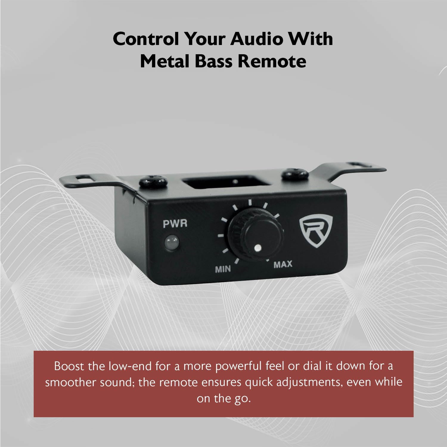 Rockville SS10P 800W Slim Under-Seat Active Car/Truck Subwoofer, Built-in Amp, Wired Remote Bass Knob, Cast Aluminum, for Car Audio Upgrades