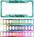 Custom License Plate Personalized Your Own Text Front Tag License Plate for Cars, Customized Design Metal Auto Decor License Plate Cover 6x12 inches (Multicolor)