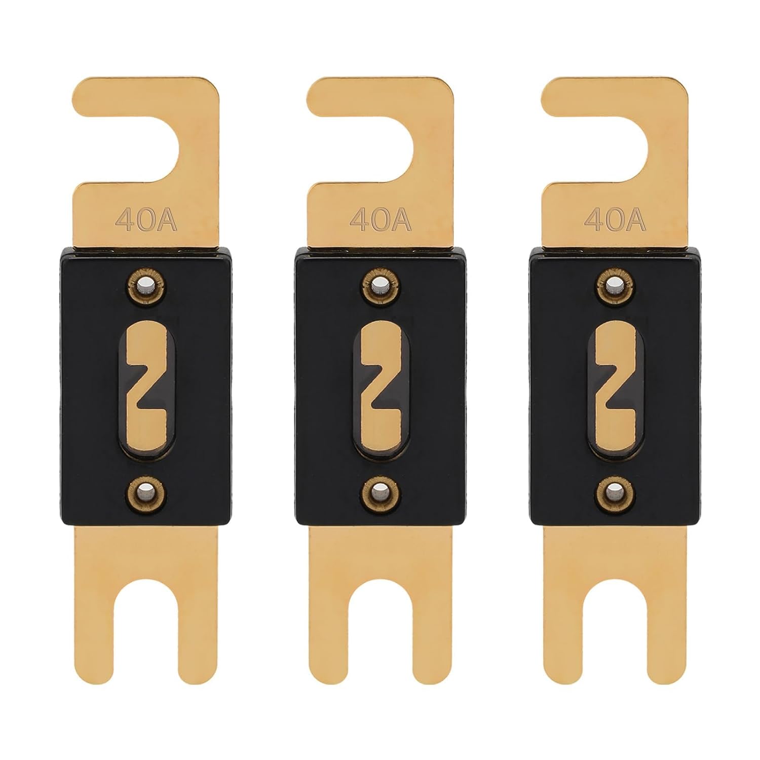 40A ANL Fuse 40 Amp Inline Blade Fuses 32V for Car Audio Inverter Automotive Stereo (Pack of 3 pcs)