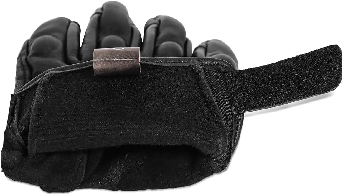 Full finger Goat Skin Leather Touch Screen Motorcycle Gloves Men/Women S,M,L,XL,XXL (Non-Perforated, XXL)