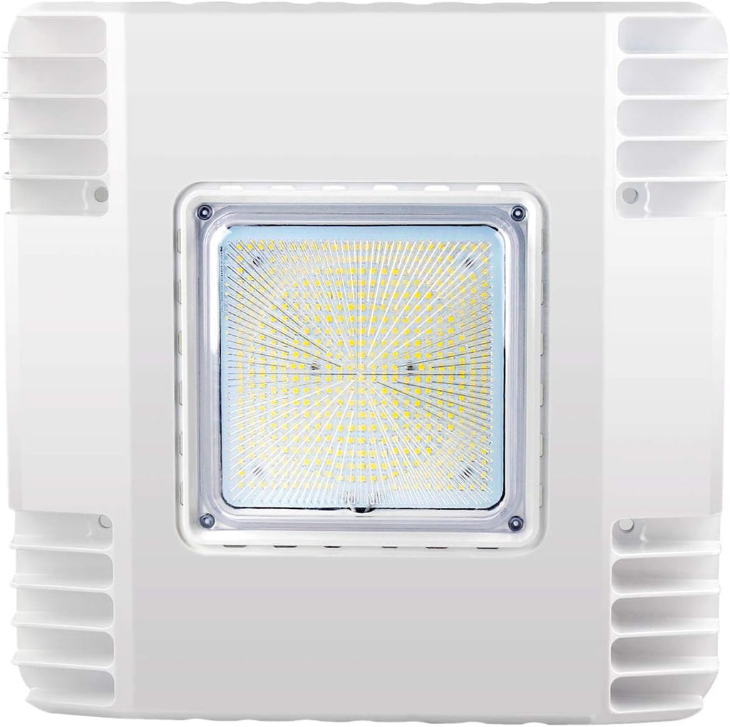 OSTEK LED Gas Station Canopy Light, 150W Carport Ceiling Light 5700K, Outdoor Rated (600W HID/HPS Equivalent), 90-277V IP65 DLC & UL Listed (150W - (1 Pack)