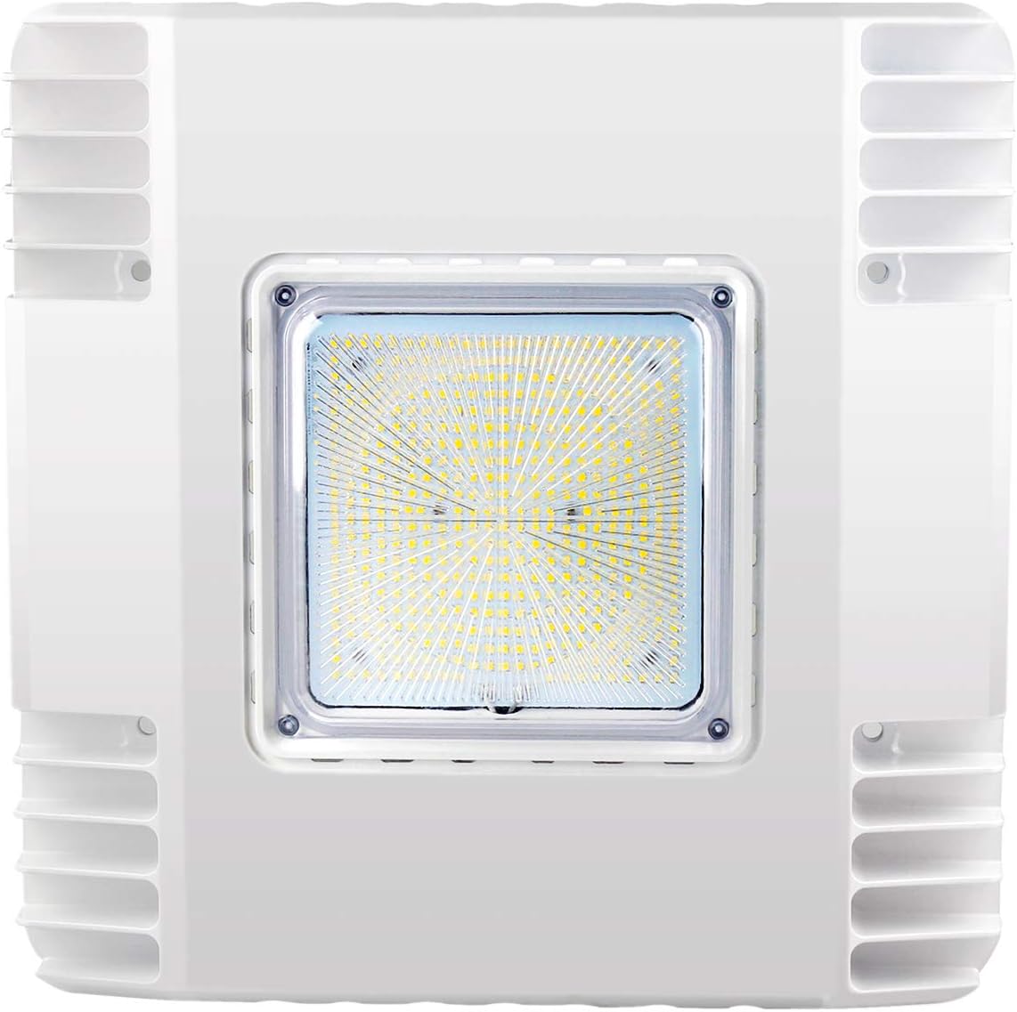 OSTEK LED Gas Station Canopy Light, 150W Carport Ceiling Light 5700K, Outdoor Rated (600W HID/HPS Equivalent), 90-277V IP65 DLC & UL Listed (150W - (1 Pack)