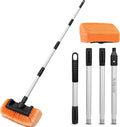 65" Car Wash Brush with Extension Pole, Car Wash 12" Dip Soft Five-Sided Brush, No Scratch Car Cleaning Brush Supplies for RV Boat Truck SUV, House Siding, Snow