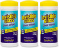Invisible Glass 90160-3PK Glass Cleaning Wipes Perfect for Cleaning Mirrors, Windows, and Windshields at Home, in Your Car, or at the Office, Streak-Free, Tint-Safe, Lint-Free, 40 Wipes, Pack of 3