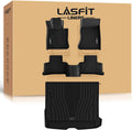 LASFIT Floor Mats & Cargo Mat for Mercedes Benz GLC 2025 2024 2023 (Not for Coupe), GLC300 / GLC300e / GLC43 AMG, All Weather TPE Car Mats for GLC 2023-2025, 1st & 2nd Row & Trunk Liner Set, Black