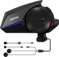 Motorcycle Helmet Headsets, 2 Riders 500M Helmet Communication System S2 Motorcycle Intercom Headset with DSP&CVC Noise Cancellation/HiFi Sound/IP67 Waterproof/Wake up Siri - Single Pack