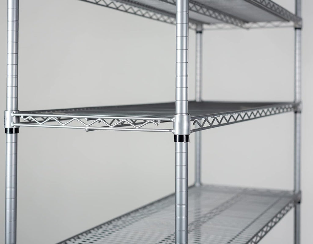 Omega 36" Deep x 72" Wide x 86" High 3 Tier Gray Starter Shelving Unit