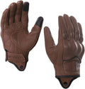Harssidanzar Women's Motorcycle Gloves,Leather Motorcycle Gloves, Motorbike Gloves, Road Racing, Cycling, Climbing, Powersports Gloves Touchscreen GL016
