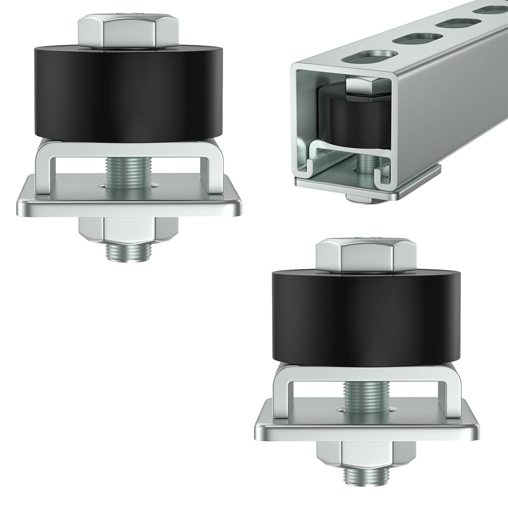 SKTREX Trolley Roller Wheels Limit Trolley Assembly Positioning for Unistrut Strut Channel with 1-5/8" Wide and All 1-5/8" or Taller Strut Channel Pack of 2