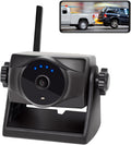 1080P Magnetic Wireless Backup Camera, 90 Days Standby Rechargeable Battery, Waterproof Rear/Front View Camera for Hitching Boat Trailer Horse Pickup RV Car for iPhone iPad Android