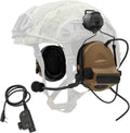 COMTA 2 Helmet-Type Tactical Headset with U94 PTT 2pin，Noise Canceling Headphones，for Airsoft Hunting Shooting