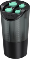 HALOBLK Large Capacity Coin Holder for Car Change Organizer, Compatible with Most Vehicles & Trucks, Black-2Pack