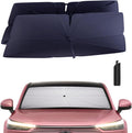 Windshield Sun Shade Umbrella: for Honda HR-V-2023-2024 2025 - Front Custom HR-V Sport Car Window Shades - Double Thickened Foldable HRV Sunshades Block UV Keep Cool