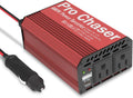 Pro Chaser 400W Power Inverters for Vehicles - DC 12v to 110v AC Car Inverter Converter, USB-A, PD 65W USB-C Ports, Dual AC Adapter for Air Compressor Laptops