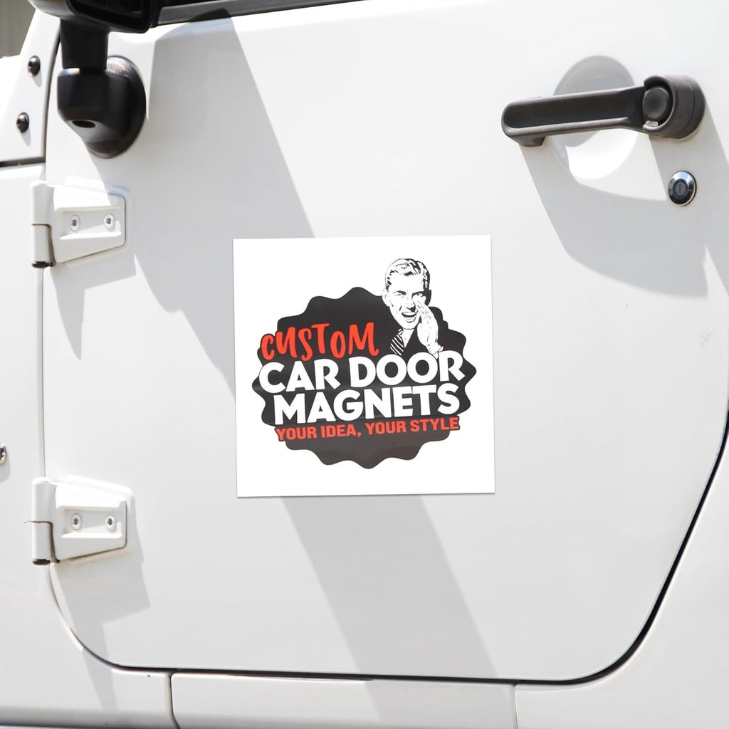 Custom Car Magnet Signs for Businesses (12" Square) 2 pk - Personalized Car Magnets for Advertising and Vehicle Promotion - Advertising Magnets for Cars Door - Professionally Printed