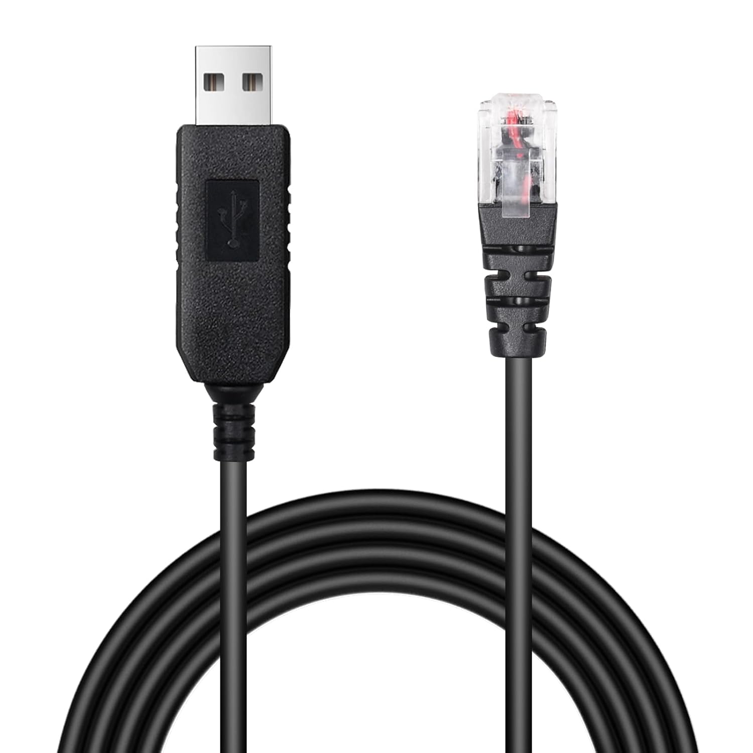 4.92FT USB to RJ11 Plug Cable,USB 5V-12V Power Cable,Radar Detector Cable Compatible with Escort Uniden Beltronics Radenso XP Cobra Whistler,Replacement Power Cord for Radar Detectors