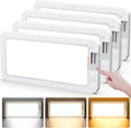 NAOEVO RV Lights Interior 2070LX, 1500LM RV LED Lights Interior 12V, Camper Lights Interior with 3 Color and Stepless Dimming, Energy-efficient RV Ceiling Light for Trailer Boat Car(4Pack, 2900-6500K)