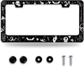 Witch License Plate Frame Gothic Magical License Plate Frames for Car Decorative Parts Stainless Stee License Plate for Standard Us Canada Funny License Plate Holder 12x6 Inch