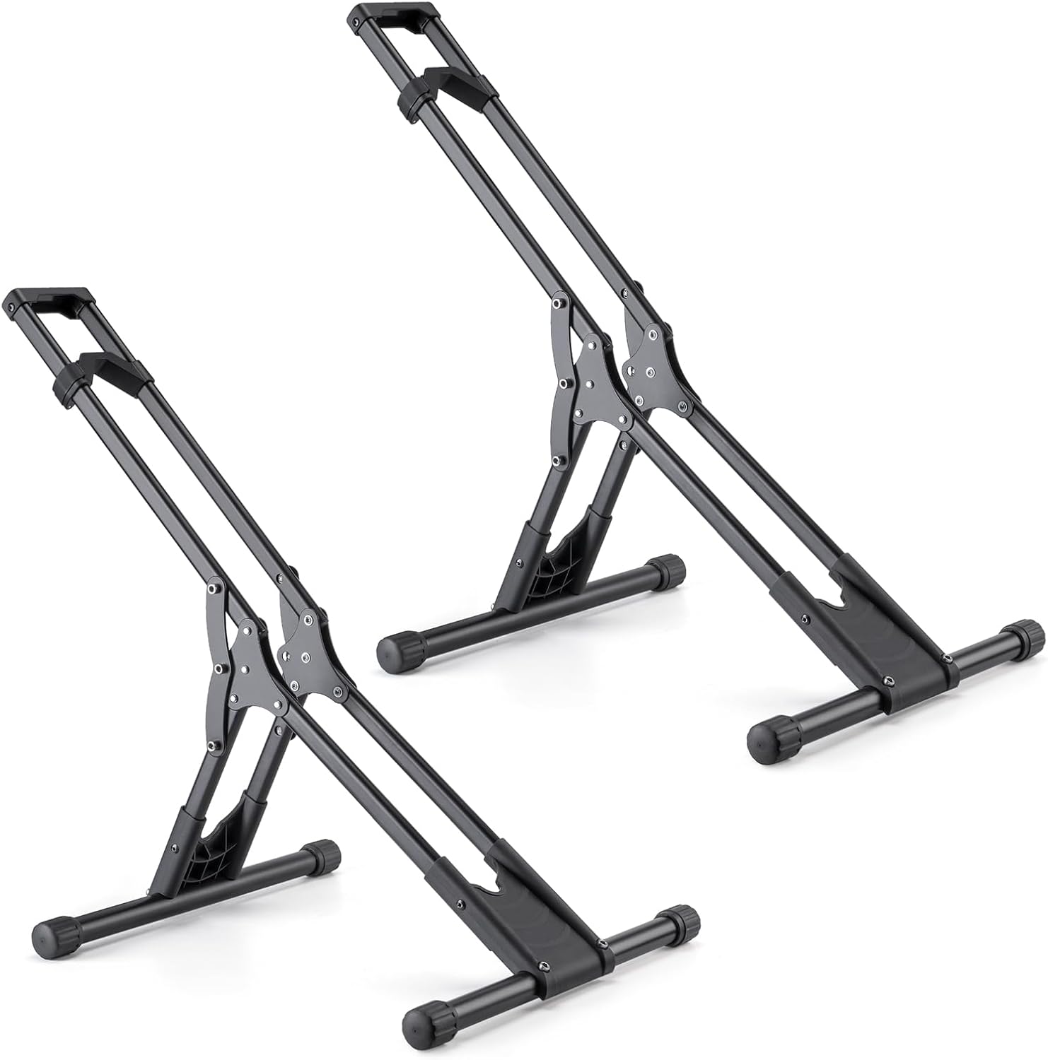 Bike Floor Stand Rack- Indoor Bike Stand for Garage/Home - Bike Storage Bicycle Parking Rack Fit 20”-29” Mountain Road Bikes (2 Bike Rack)