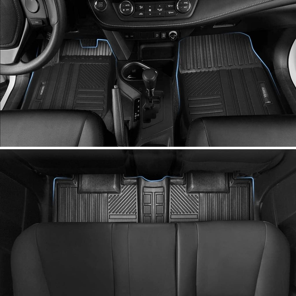 Vanseno Compatible for 2013 2014 2015 2016 2017 2018 Toyota Rav4 Floor Mats & Cargo Liners Trunk Mats All-Weather Rubber Protection Mat for 2013-2018 rav4 Accessories