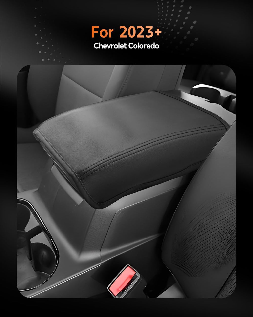 CDEFG for Chevrolet Colorado 2023-2025 2026 Center Console Cover Armrest Box Cover for Chevy Colorado (WT, LT, Trail Boss, Z71, ZR2) ccessories Console Arm Rest Protector