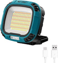 Smiling Shark Working Light, LED Work Light 4000 Lumen 18 Light Mode USB Rechargeable Portable Magnetic Waterproof Drop Resistant Cordless Worklight Job Site Lighting for Garage Repair Camping Outdoor