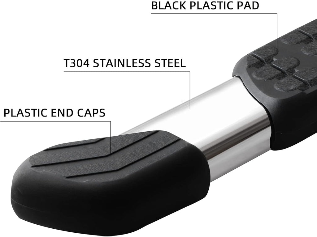 COMNOVA Side Steps Running Boards Nerf Bars Compatible for 07-21 Toyota Tundra Crew Max （4 Full Size Doors）, OE Style Oval 5 Inches Stainless Step Bars. Did not fit 2022-2025 Tundra.