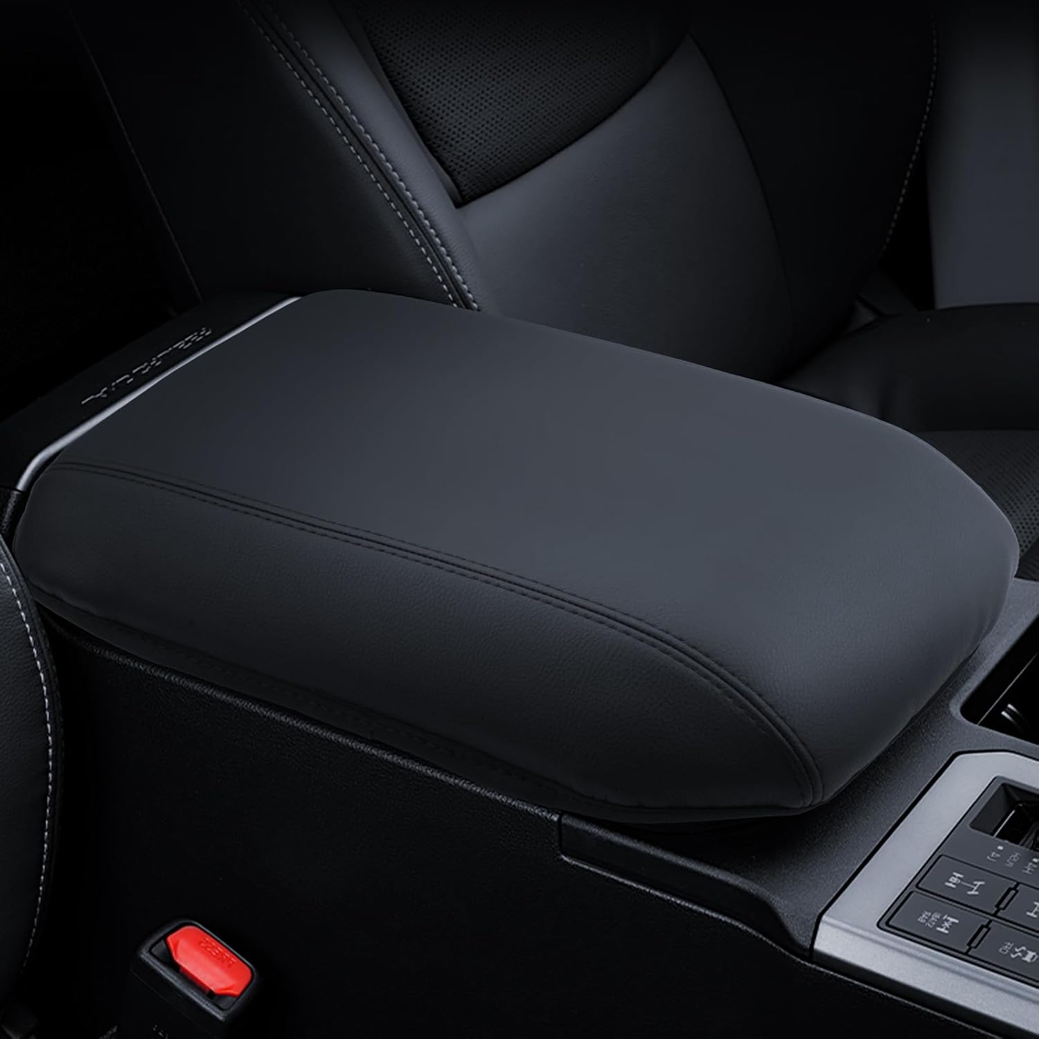 Armrest Cover for Toyota Land Cruiser 2024 2025 Accessories Center Console Middle Lid Pad Protector for Car Elbow Rest