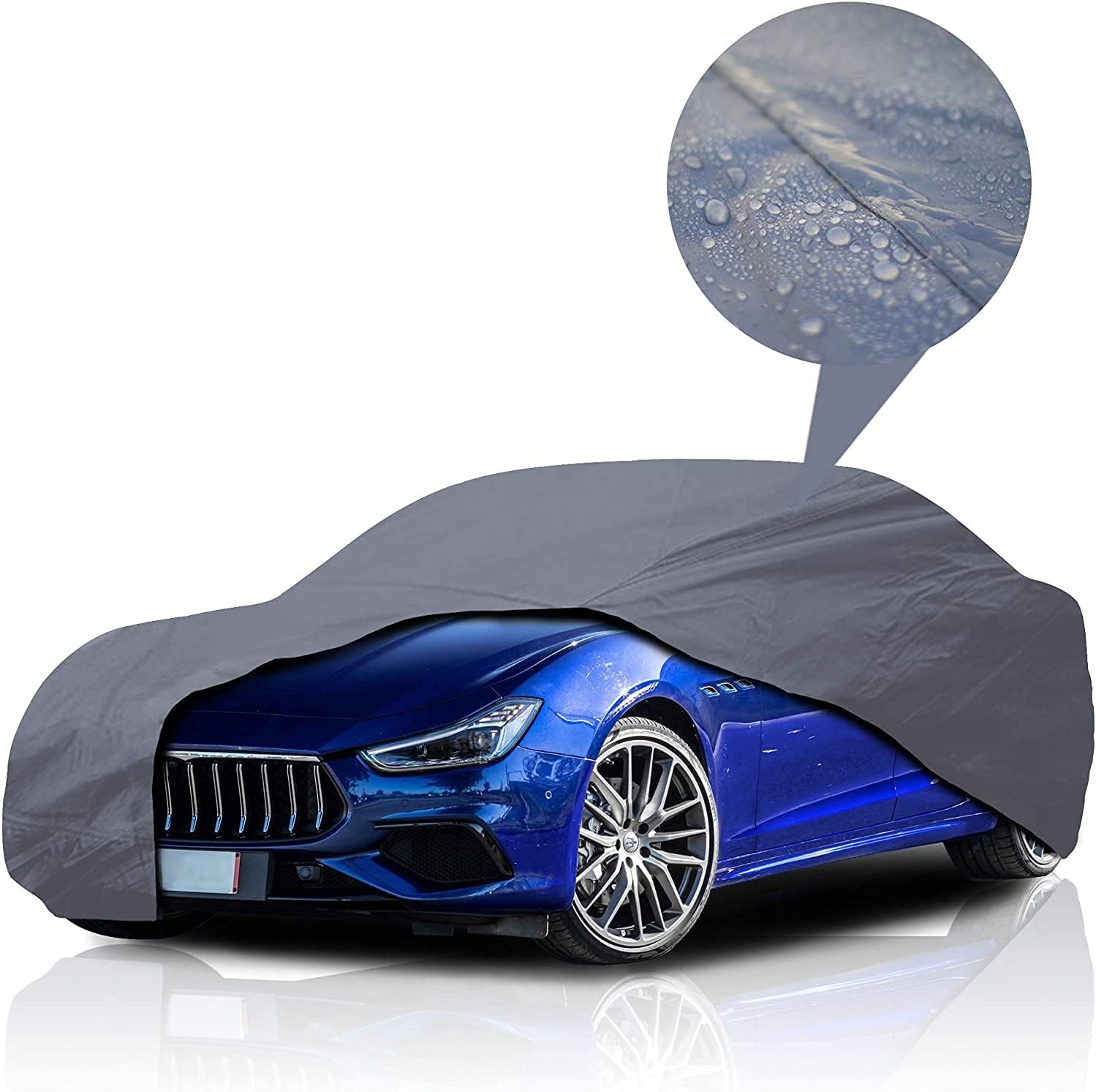 Supreme Full Car Cover – for Pontiac Solstice 2006-2010 GXP Roadster Coupe 2-Door Semi Custom Fit Waterproof Full Coverage All Weather Windproof Dust Proof Indoor Outdoor Automobile