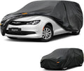 Kayme 7 Layers Car Cover Custom Fit for Chrysler Voyager/Pacifica Minivan (2016-2025) Waterproof All Weather for Automobiles, Outdoor Full Cover Rain Sun UV Protection.Black