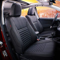 EKR Accord Seat Covers Full Set Custom for Honda Accord LX,LX-P,EX,EX-L,SE 2008-2012 & EX-L,LX-S 2011 2012,Automotive Truck Seat Covers for Car SUV,Waterproof Seat Protector-Leather(Black)