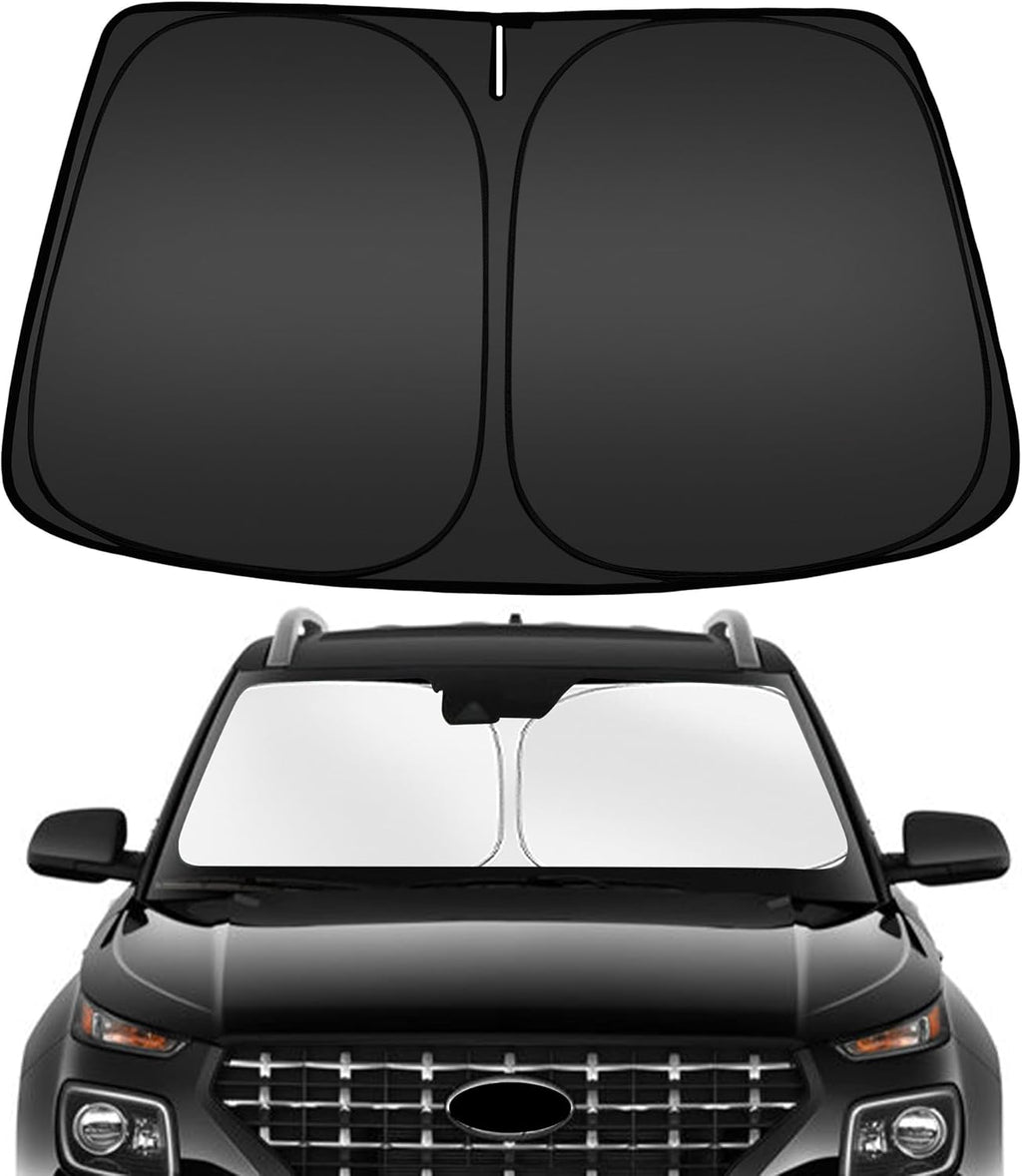 ARISMOTOR Windshield Sun Shade for Hy-undai Venue 2020-2025, Custom Fit Foldable Front Window Sunshade Sun Visor Protector, Block UV Rays Keep Your Car Cooler