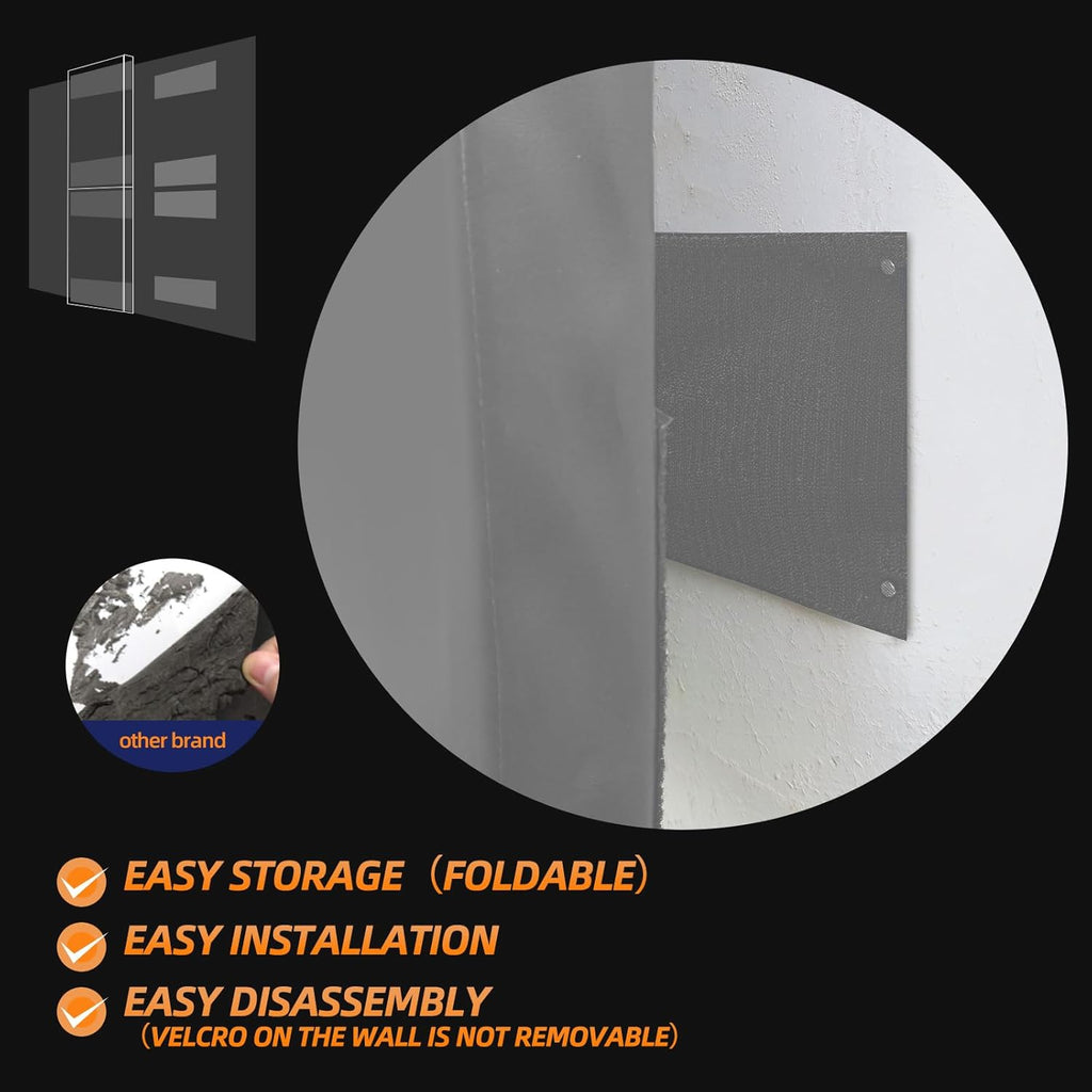 PROGOAL 2"/4" Thick Foam Protection Wall Pad，Gym Basketball-Court Protectors，Durable Waterproof Padding for Wall-Mounted Basketball Hoops(60" L x 20" W)…