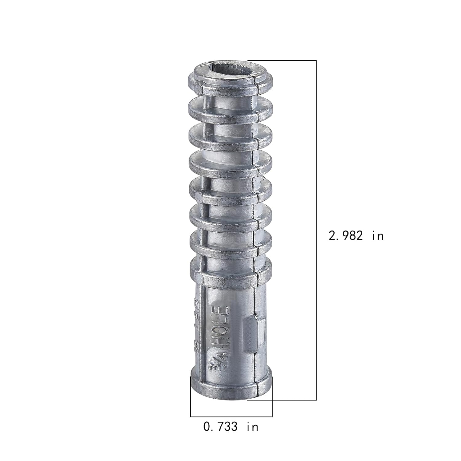 Wensilon(50pcs) 1/2 * 3 Lag Shield Anchor Long Zinc Alloy Bolts Concrete Anchors, Zinc Alloy Masonry Anchors Hole