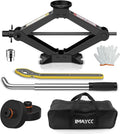 Car Jack for Tesla Model Y Model 3, IMAYCC 2.5 Ton Tesla Car Jack Kit with Pucks/Pad, Scissor Jack for Model Y/3/S/X Spare Tire Repair Tools, Tire Changing Kit for Tesla Vehicles.