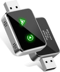 Wireless CarPlay Adapter for IPhone, 2025 Upgrade 2-in-1 CarPlay & Android Auto Adapter, Mini Size Converts Wired to Wireless Car Play with USB & Type-C, Plug and Play, Stable Control & No Delay